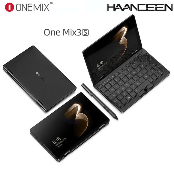 One Netbook One Mix 3S Notebook Yoga Pocket Laptop M3-8100Y 16GB 512GB Win 10 Mini Laptop With Original Stylus Pen Notebook