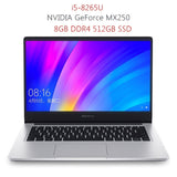 2019 Xiaomi Redmibook 14 Laptop Intel Core i5-8265U / i7-8565U NVIDIA GeForce MX250 8GB DDR4 256GB/512GB SSD Ultra Thin Notebook