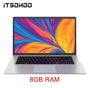 iTSOHOO laptop 15.6 Inch 8GB Notebook computer with 512GB 1TB Intel J3455 Quad core laptops RJ45 ultrabook
