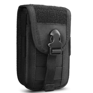 Tactical Phone Pouch Double Layer Card Phone Holster Molle Smartphone Men Belt Waist Bag Utility Gadget Gear Tool Military EDC