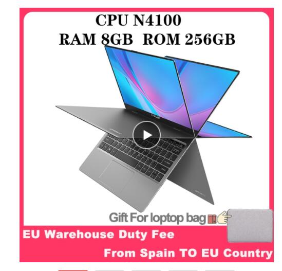 Teclast F5 Laptop Intel Gemini Lake N4100 Quad Core 8GB RAM 256GB SSD Windows10 360 Rotating Touch Screen 11.6