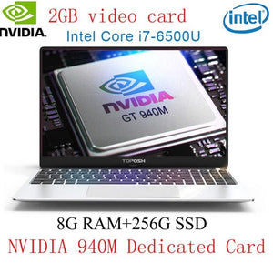 4/8/16G RAM DDR3 1TB SSD 15.6"  Laptop IPS Win10/ laser Backlit keyboard Intel i7-6500U NVIDIA 940M Dedicated Card metal shell