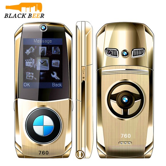 Mosthink W760 Car Shape Flip Mobile Phone Small Size 2G GSM Cell Phone Dual SIM Cards Seniors Phone Russian Keyboard Cheap